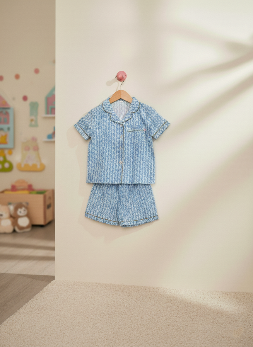 Short Set Baby Blue